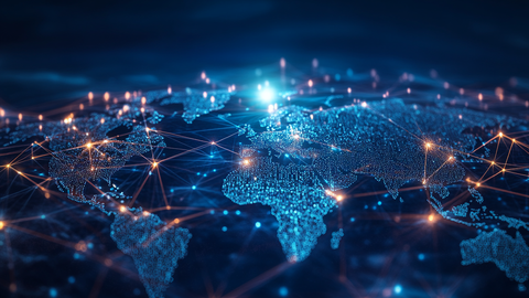 Digital Global Network Visualization