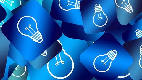 layered lightbulb illustration