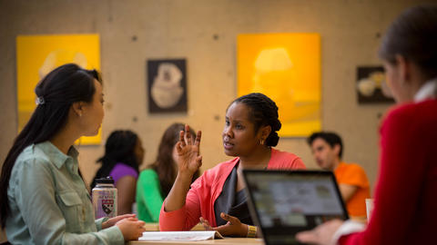HGSE faculty engaging in a conversation